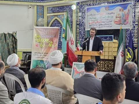 رزمایش توزیع ۲۶۰ بسته کیف و لوازم التحریر در شهرستان سیمرغ 