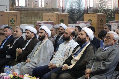 رزمایش اهداء 313 سری جهیزیه و 800 بسته لوازم التحریر 1402/07/03