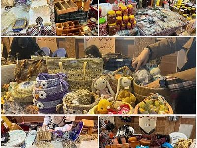 برپایی بازارچه اقتصاد مقاومتی و مشاغل خانگی زنان سرپرست خانوار در ساری